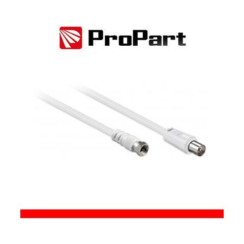 Cavo Antenna Tv Iec 1.5m Sp - Sp F - Bianco - Foto 1